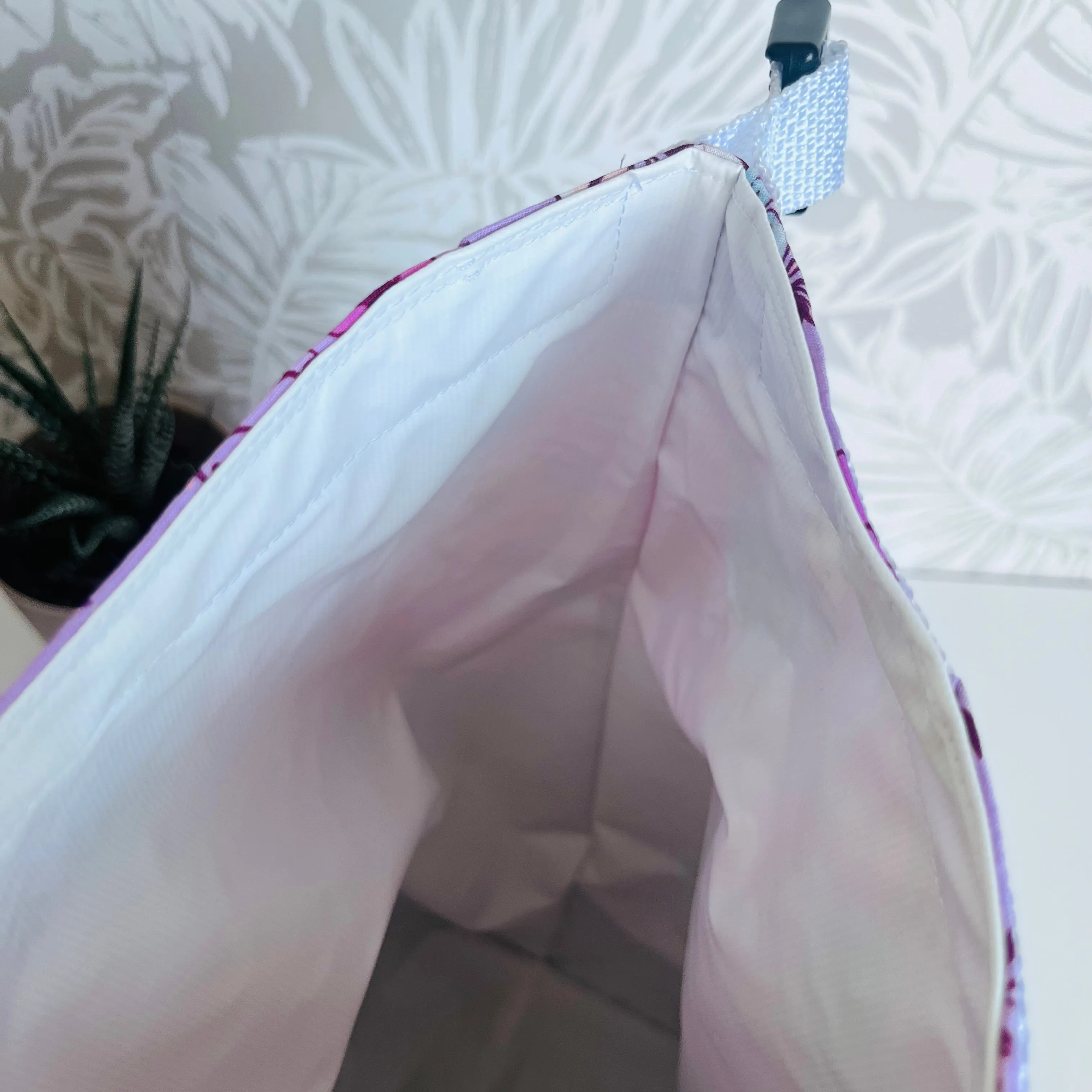Pink Floral Lunch Bag