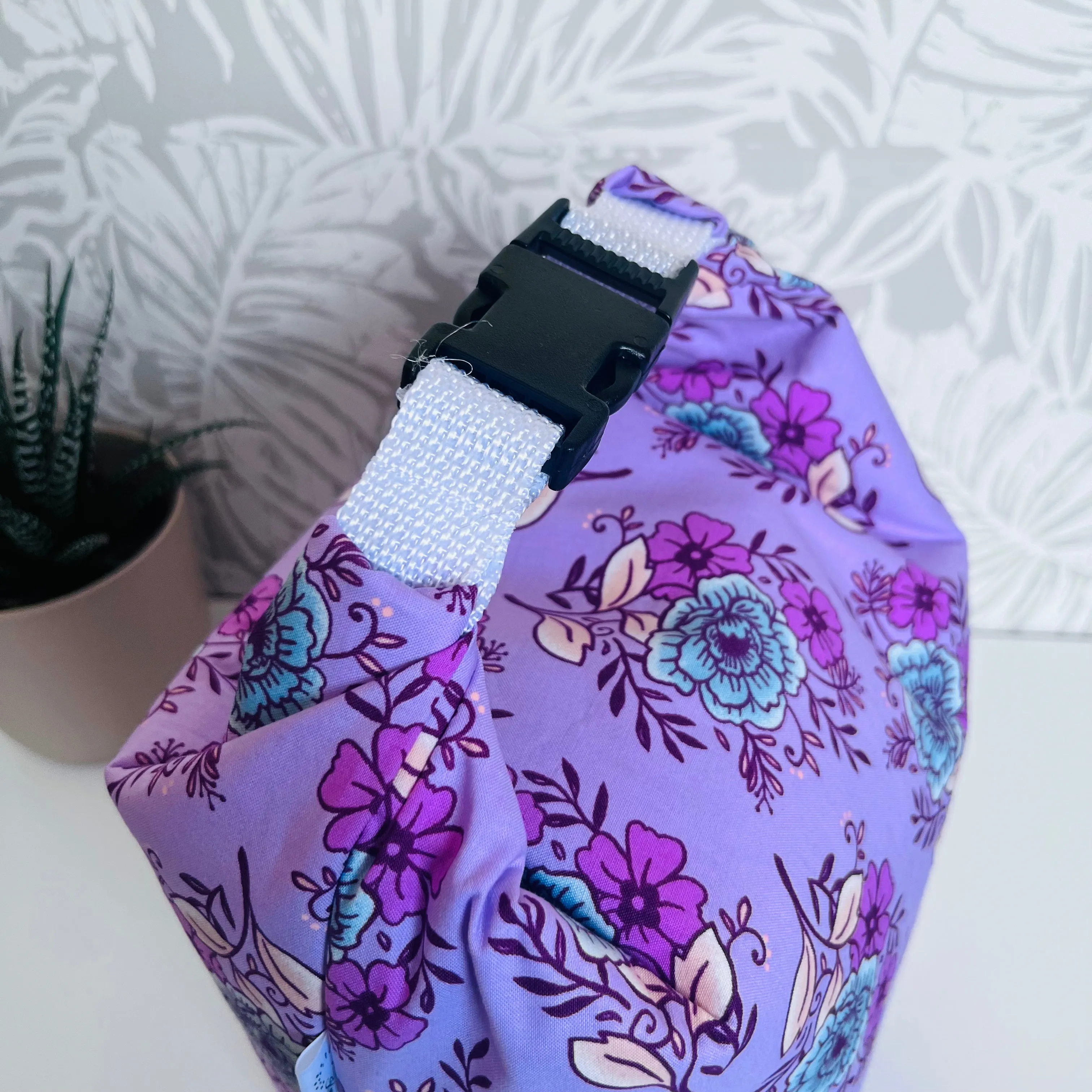 Pink Floral Lunch Bag