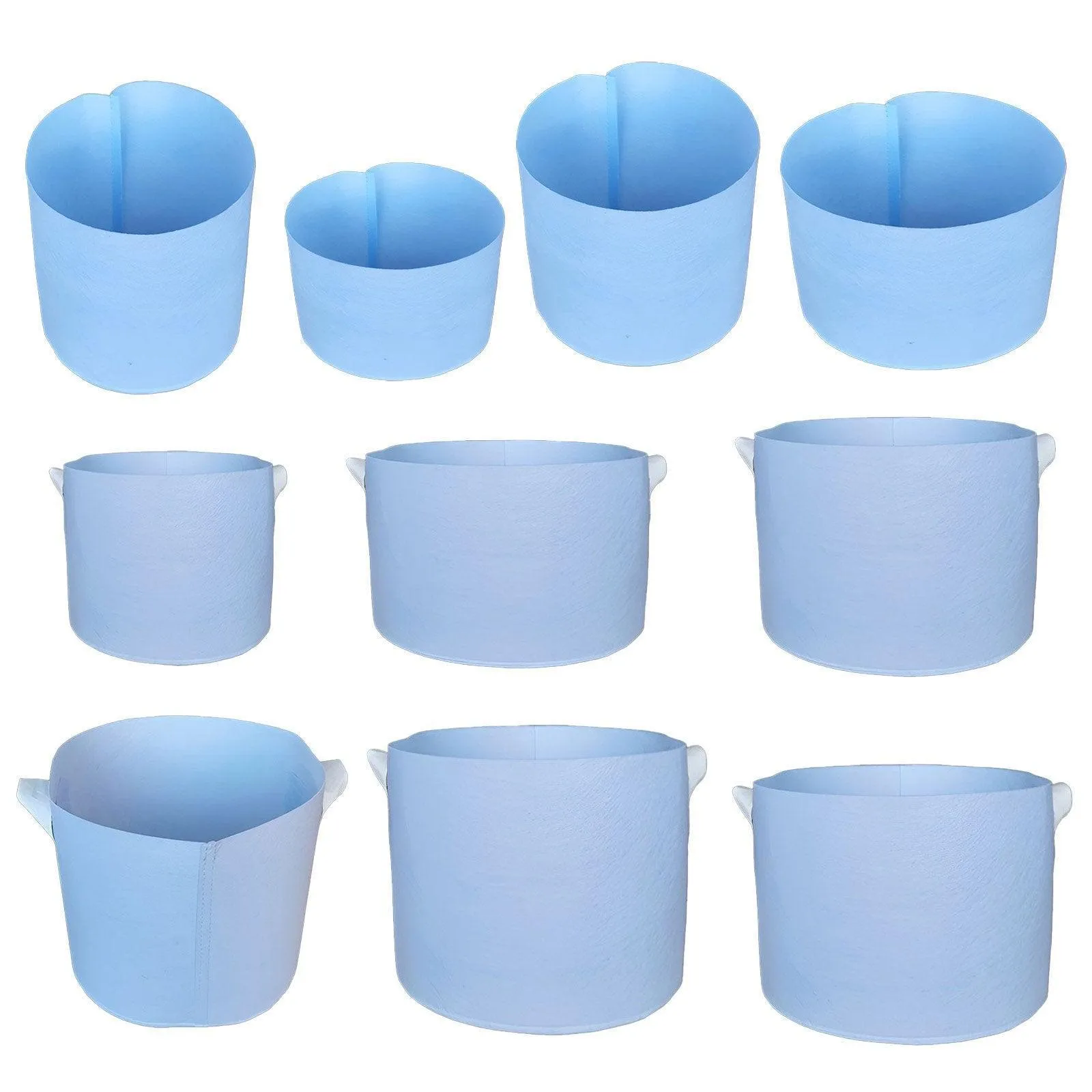 Plant Grow Bag Light Blue 10PCS