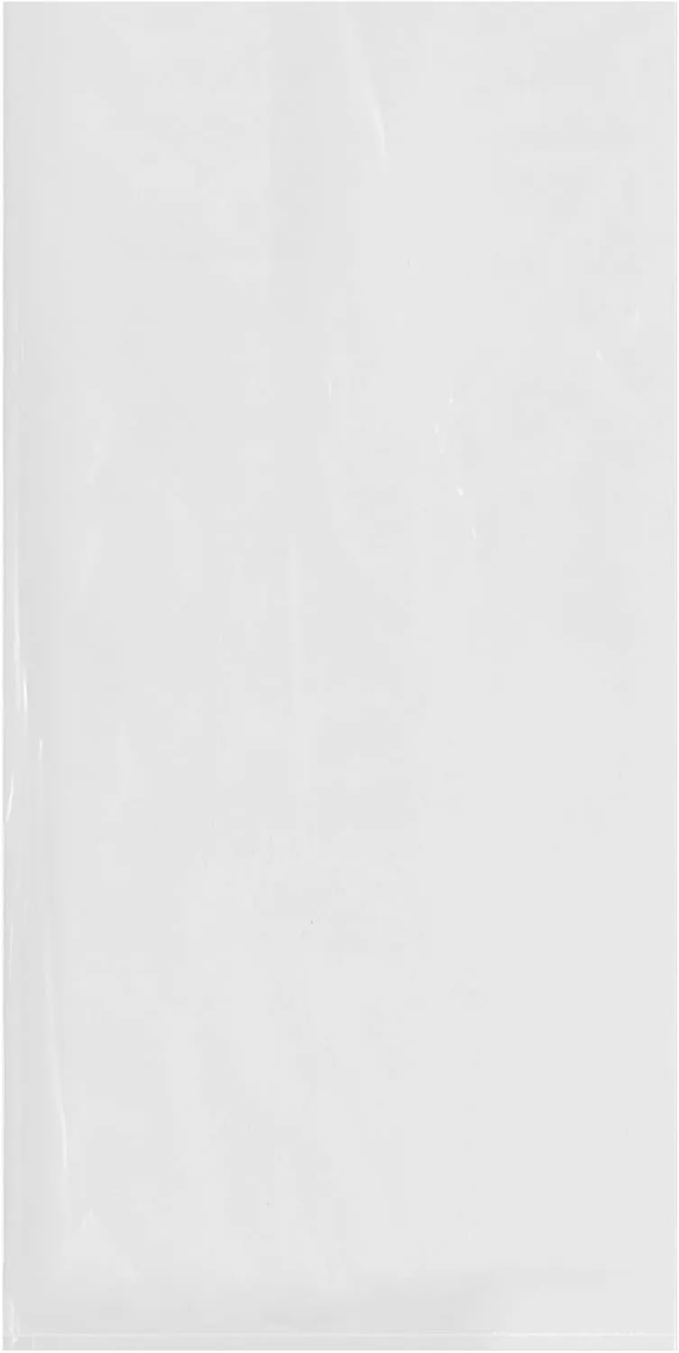 Plymor 10" x 20" (Pack of 100), 4 Mil Flat Open Clear Plastic Poly Bags