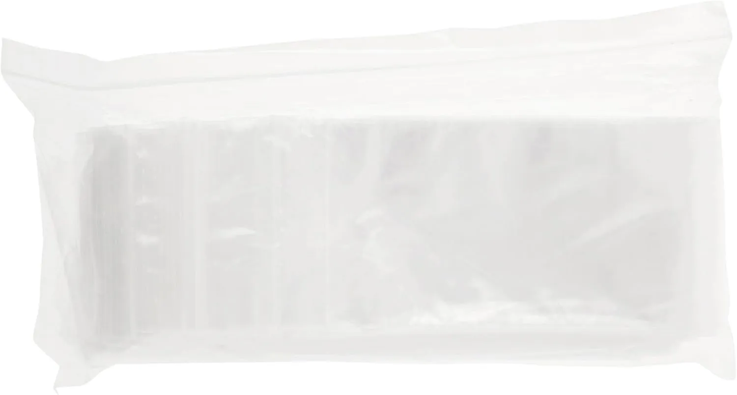 Plymor 3" x 14" (Pack of 500), 2 Mil Zipper Reclosable Plastic Bags