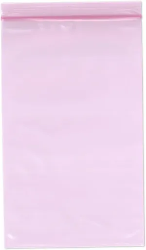 Plymor 5" x 8" (Pack of 100), 4 Mil Heavy Duty Anti-Static Zipper Reclosable Plastic Bags