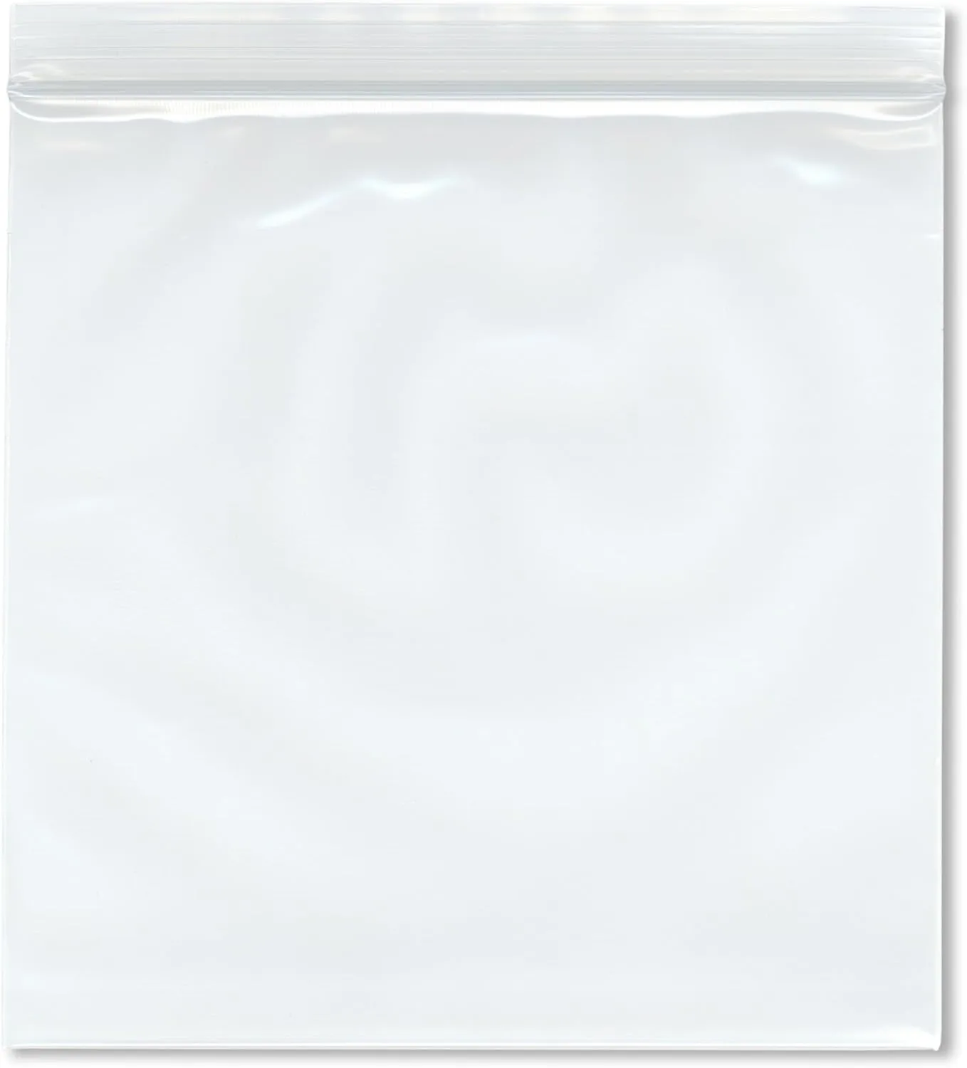 Plymor 8" x 8" (Pack of 100), 6 Mil Industrial Duty Zipper Reclosable Plastic Bags