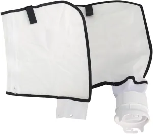 Podoy 360002 Pool Cleaner Fine Mesh Bag with Zipper Enclosure Compatible with Pentair Kreepy Krauly Legend, Platinum, Letro Pool Cleaners Debris Bag 360002 and EU16 Bag (2 Bags with 1 Bag Clip)
