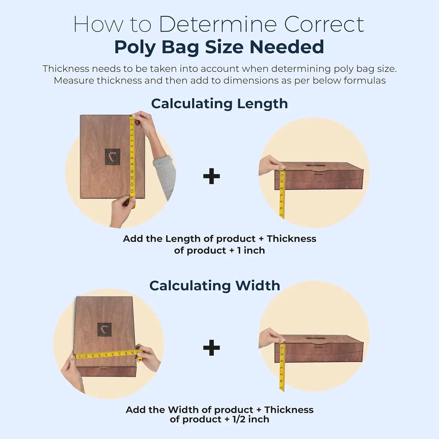 Poly Bags with Suffocation Warning 6x9", 8x10", 9x12", 11x14" - Combo Pack of 400 (100 each size) - Clear Poly Bags by Retail Supply Co - Resealable