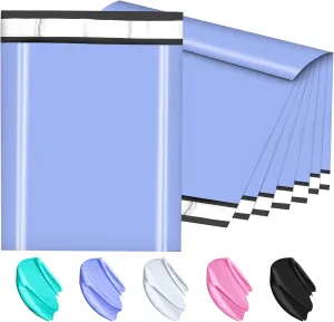 Poly Mailers 14.5x19, Large Poly Mailers 100 Pack, Shipping Mailers with Self Seal Adhesive, Waterproof and Tear-Proof Mailers Poly Bags for Small Business (Light Blue）