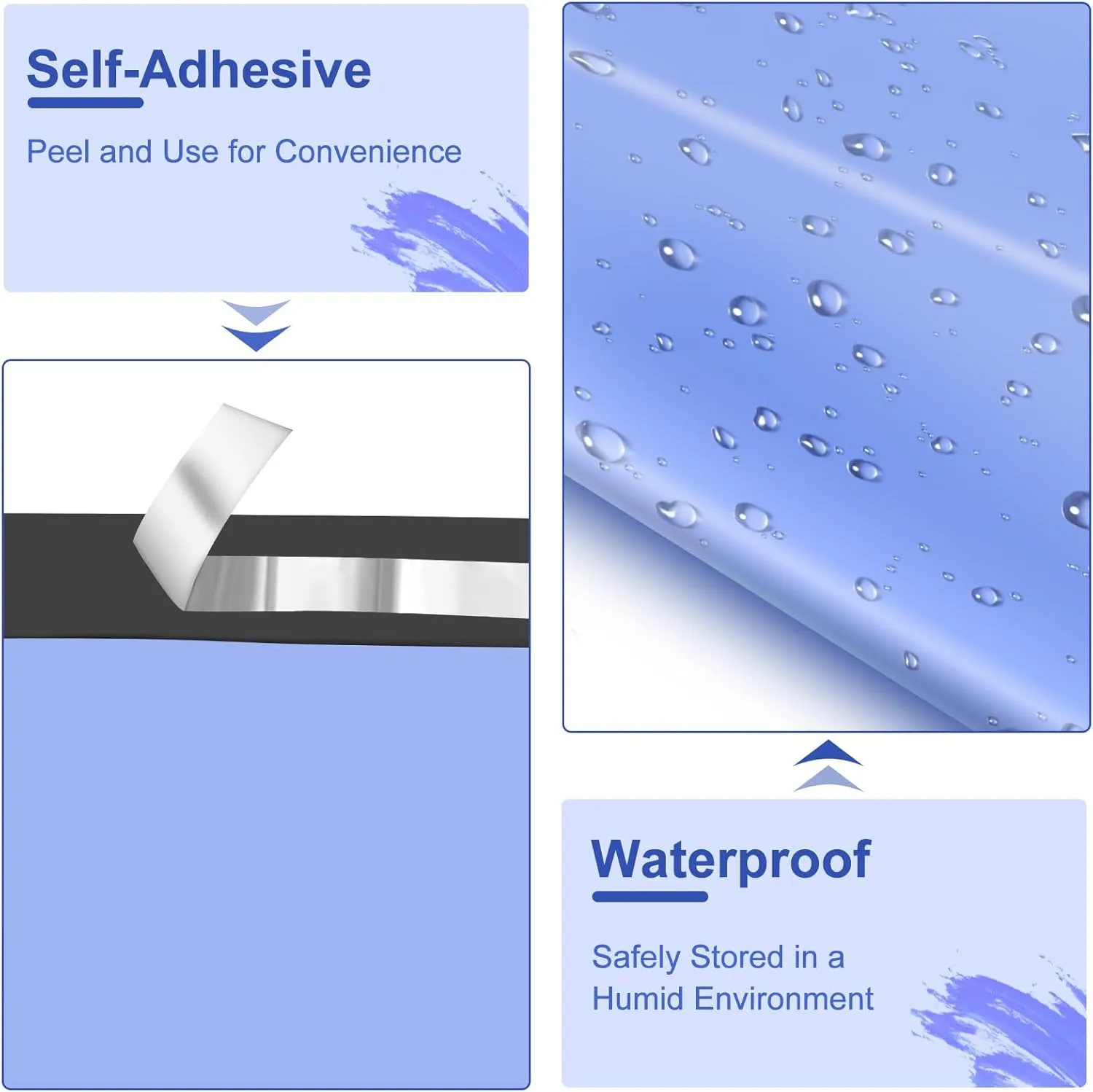Poly Mailers 14.5x19, Large Poly Mailers 100 Pack, Shipping Mailers with Self Seal Adhesive, Waterproof and Tear-Proof Mailers Poly Bags for Small Business (Light Blue）