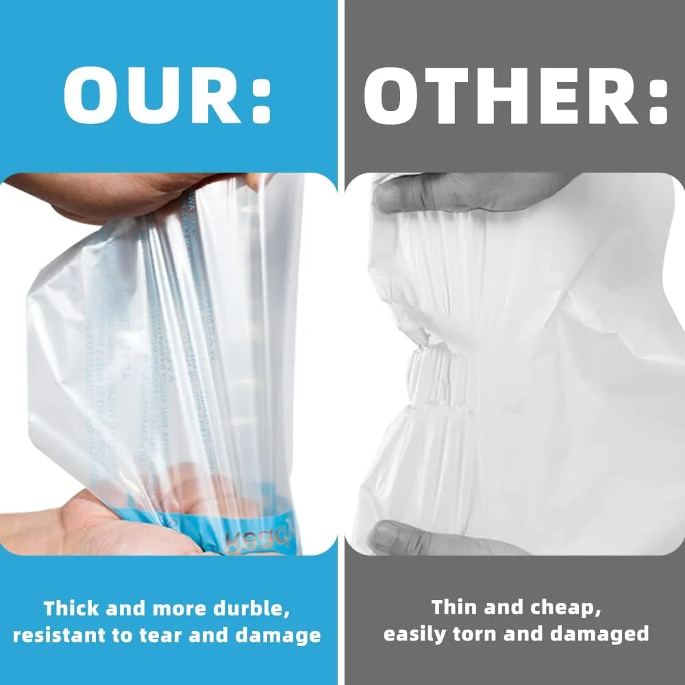 POLYSELLS Strong Self Seal Clear Poly Bags with Suffocation Warning for Packaging, Shipping, T-Shirts, Clothes & FBA, Permanent Adhesive, 6"x9", 1000pcs