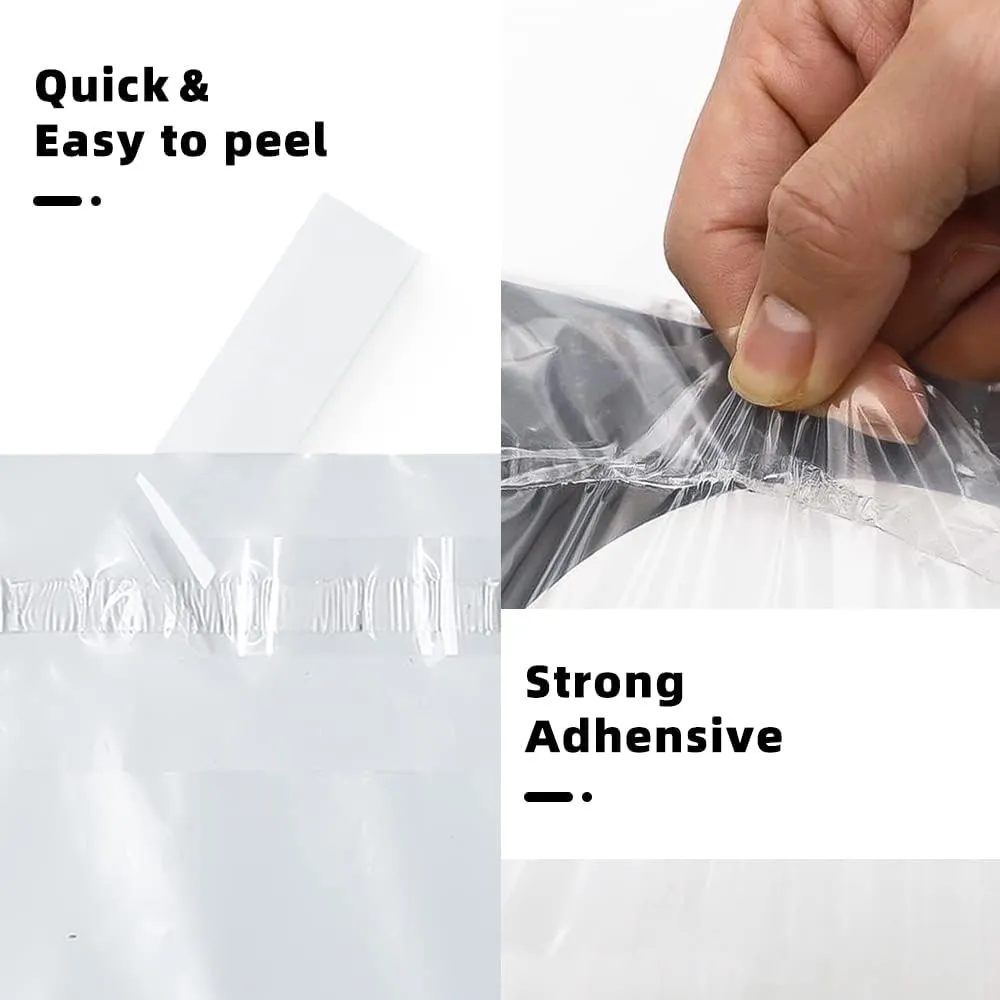 POLYSELLS Strong Self Seal Clear Poly Bags with Suffocation Warning for Packaging, Shipping, T-Shirts, Clothes & FBA, Permanent Adhesive, 6"x9", 1000pcs