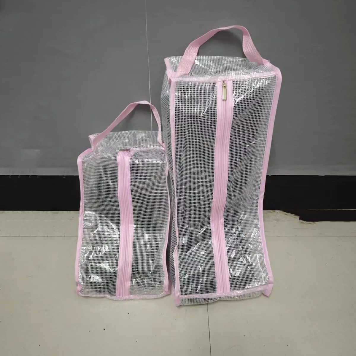 Portable Women Tall/Short Boots Storage Bags - 2 Packs Waterproof Tall/Short Boot Carry Bag for Travel and Daily Use