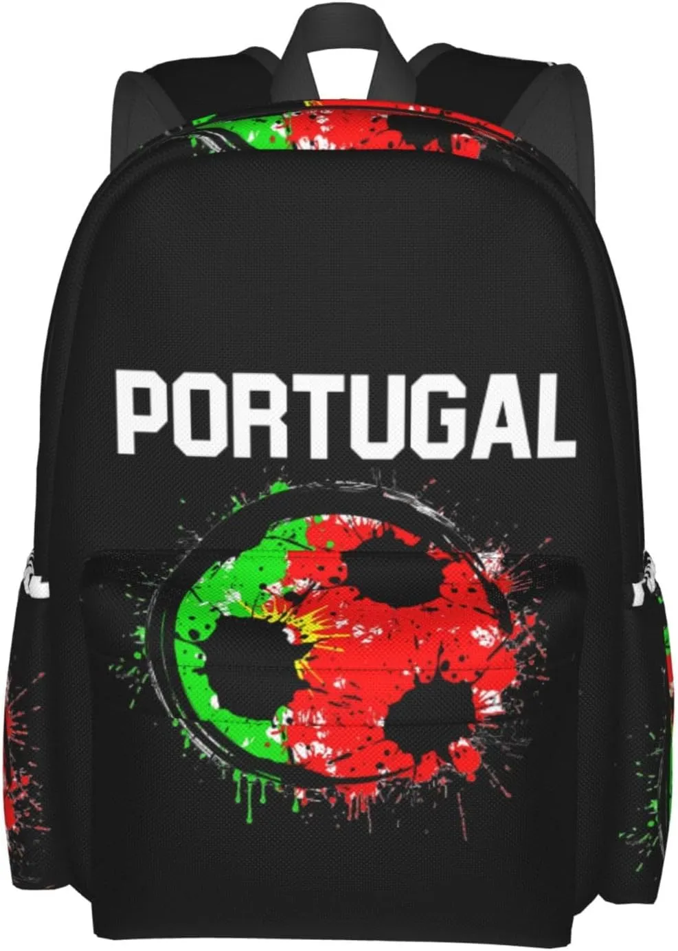 Portugal Soccer Portuguese Football Flag Backpack Large Capacity Backpack Lightweight Double Shoulder Bag For Women Men Travel