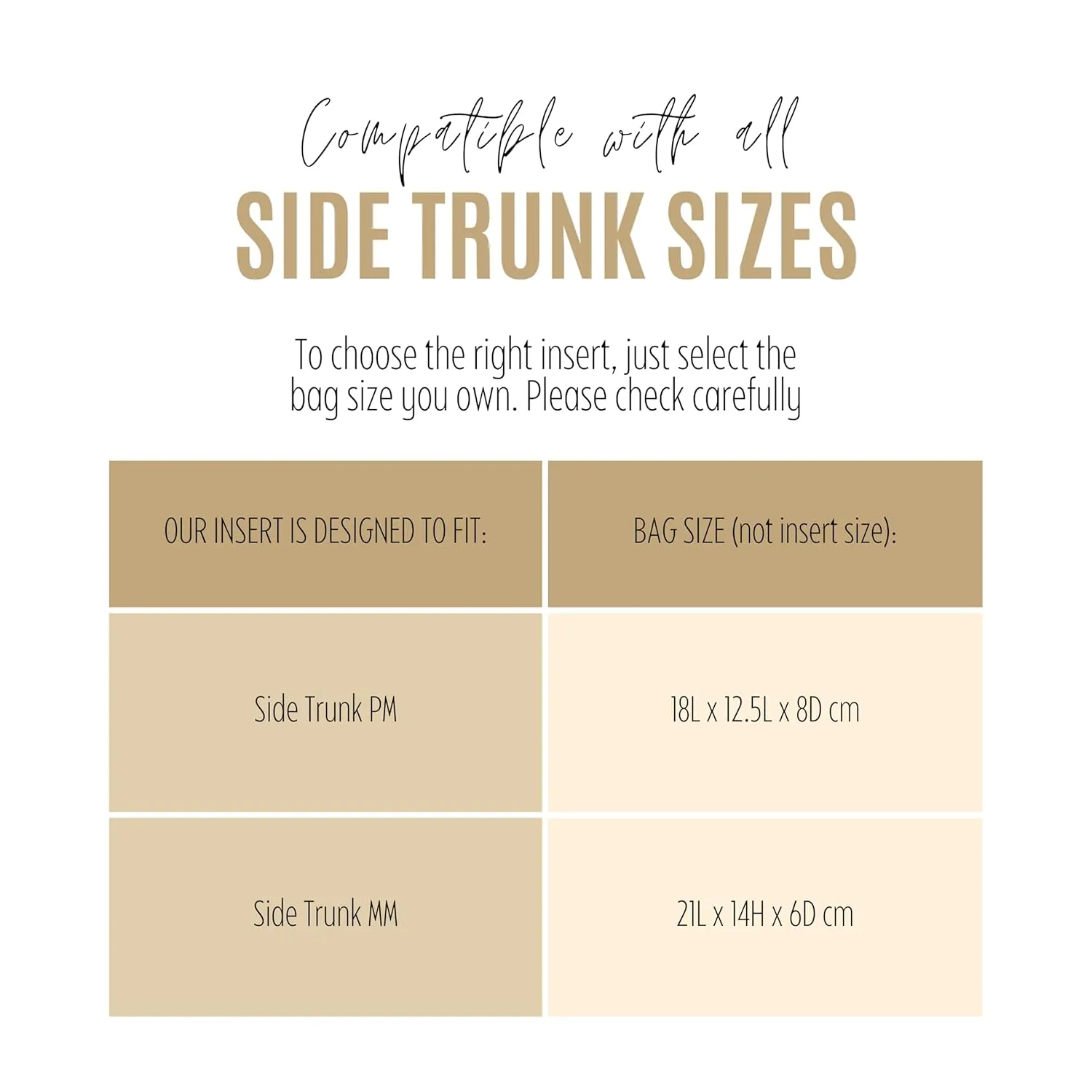 Premium Purse Organizer compatible with Side Trunk PM and MM Insert, fits Lv Side Trunk Organizer, Handmade Snug Sturdy Insert 2mm Thick Felt with Gold Zipper (For Side Trunk MM, Violet)