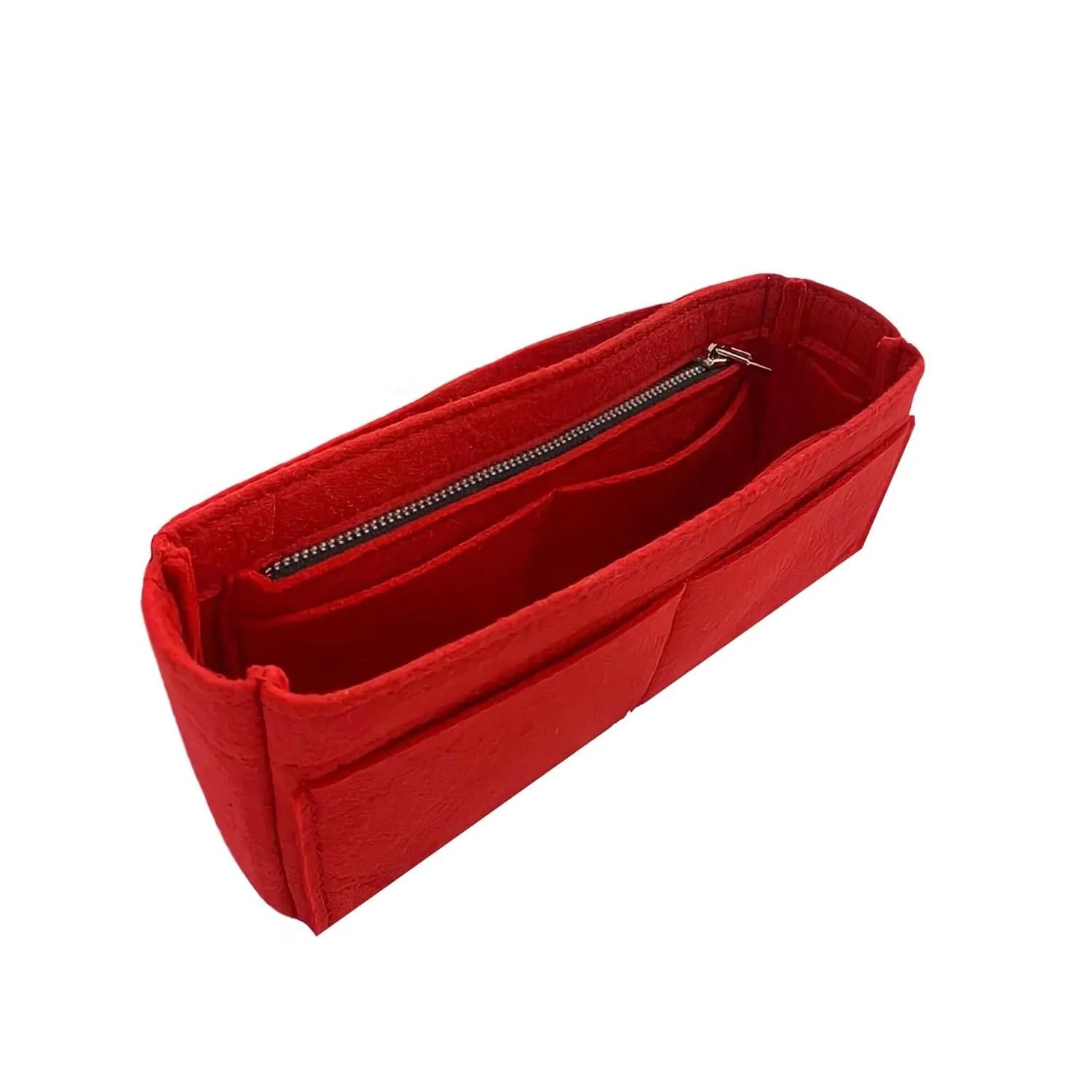 Premium Purse Organizer compatible with Side Trunk PM and MM Insert, fits Lv Side Trunk Organizer, Handmade Snug Sturdy Insert 2mm Thick Felt with Gold Zipper (For Side Trunk MM, Violet)
