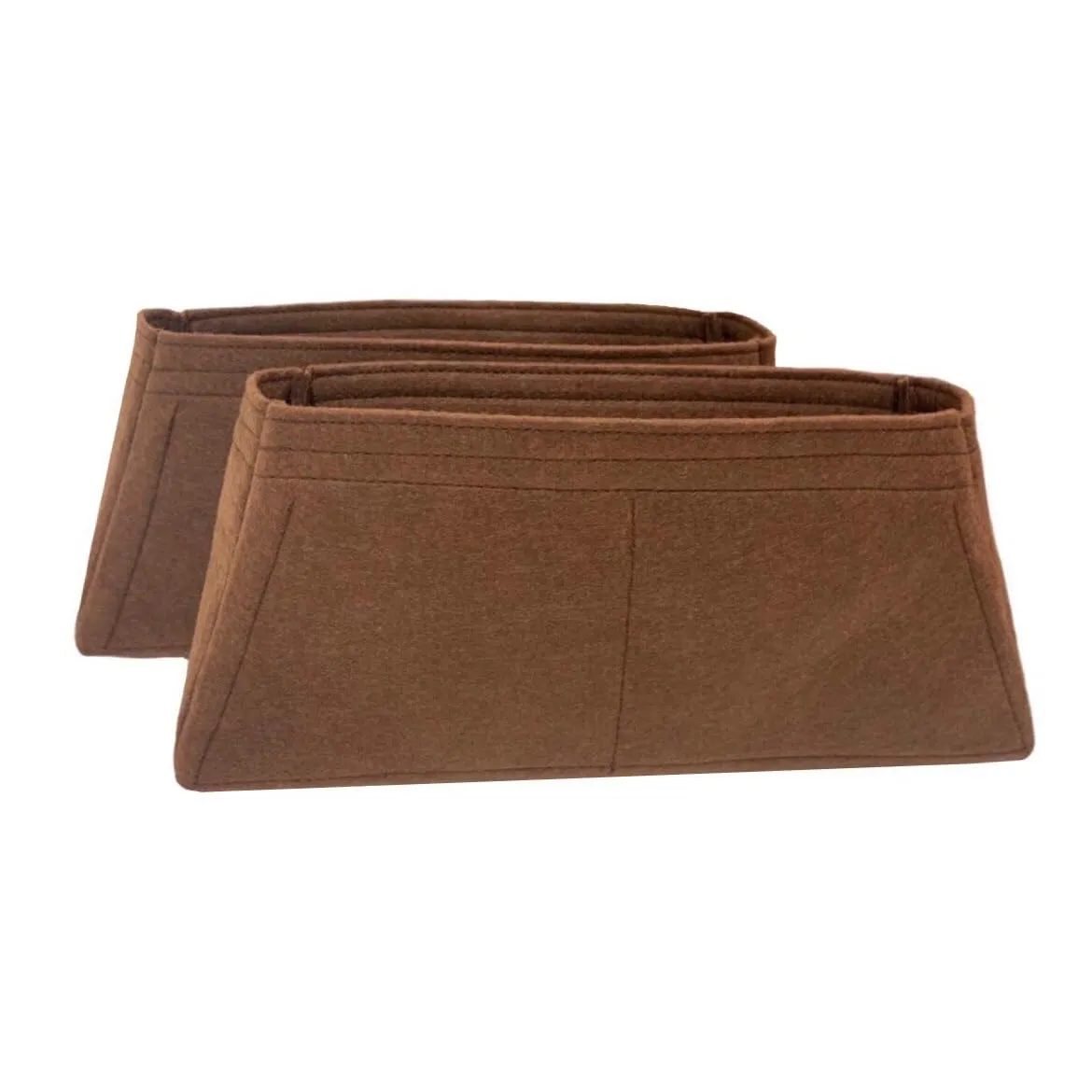 Premium Purse Organizer fits Montaigne MM Bag Organizer, Full Set of 2 Handmade Snug Sturdy 2mm Felt Tapered Shape, Montaigne BB Insert, Montaigne MM Insert (For Montaigne BB, Sienna)