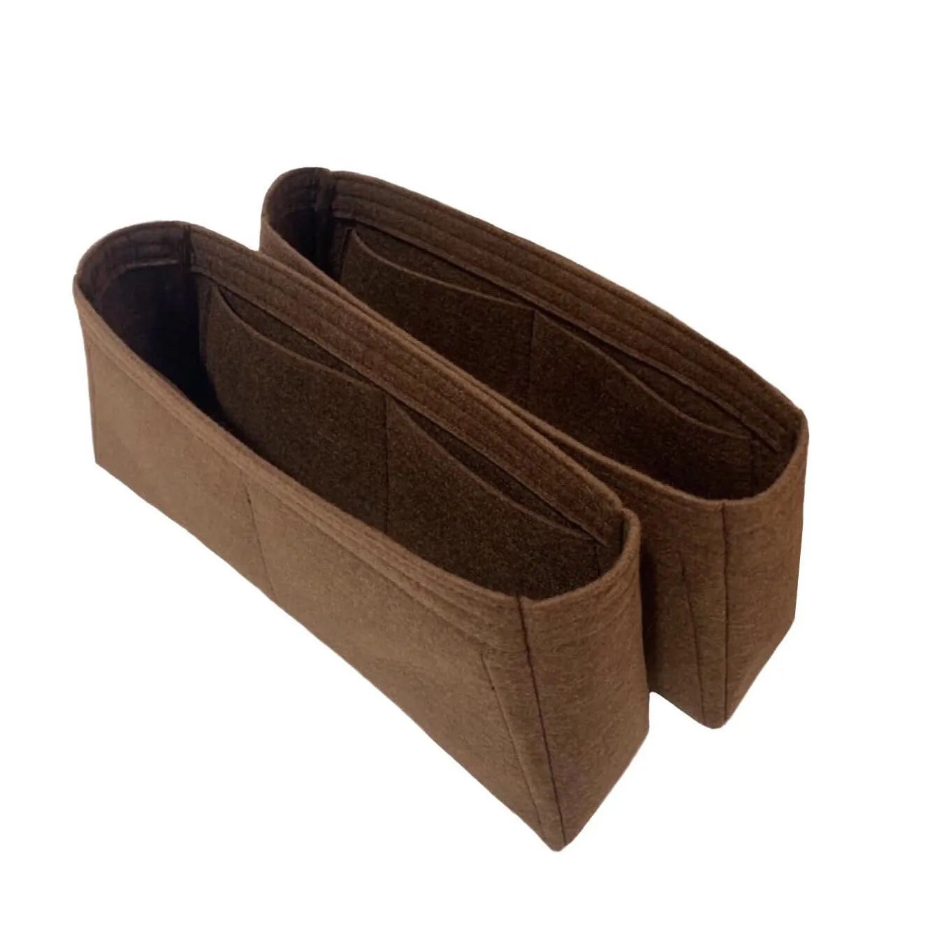 Premium Purse Organizer fits Montaigne MM Bag Organizer, Full Set of 2 Handmade Snug Sturdy 2mm Felt Tapered Shape, Montaigne BB Insert, Montaigne MM Insert (For Montaigne BB, Sienna)