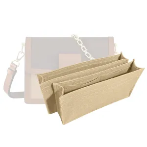 Premium Purse Organizer for Dauphine MM Bag Insert, fits Lv Dauphine Bag Organizer, Handmade 1.2mm Premium Felt Insert, Snug Sturdy Fit with Gold Zipper (For Dauphine MM, Geyser Blue)