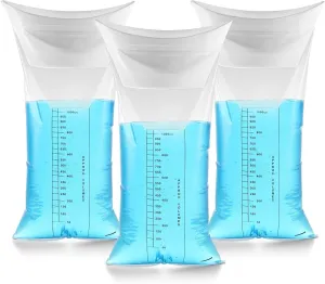 PrimaCare CB-7142 Disposable Emesis Vomit Bag, Hospital Medical Grade Barf Bag for Travel Motion Sickness and Nausea Kids, Transparent, Pack of 12