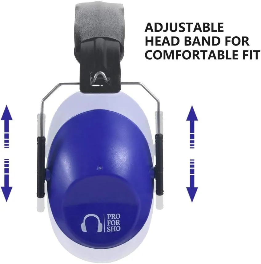Pro For Sho 34dB NRR Hearing Protection Ear Muffs - Highest NRR in Compact Design, Ear Protection for Shooting, Mowing, Work