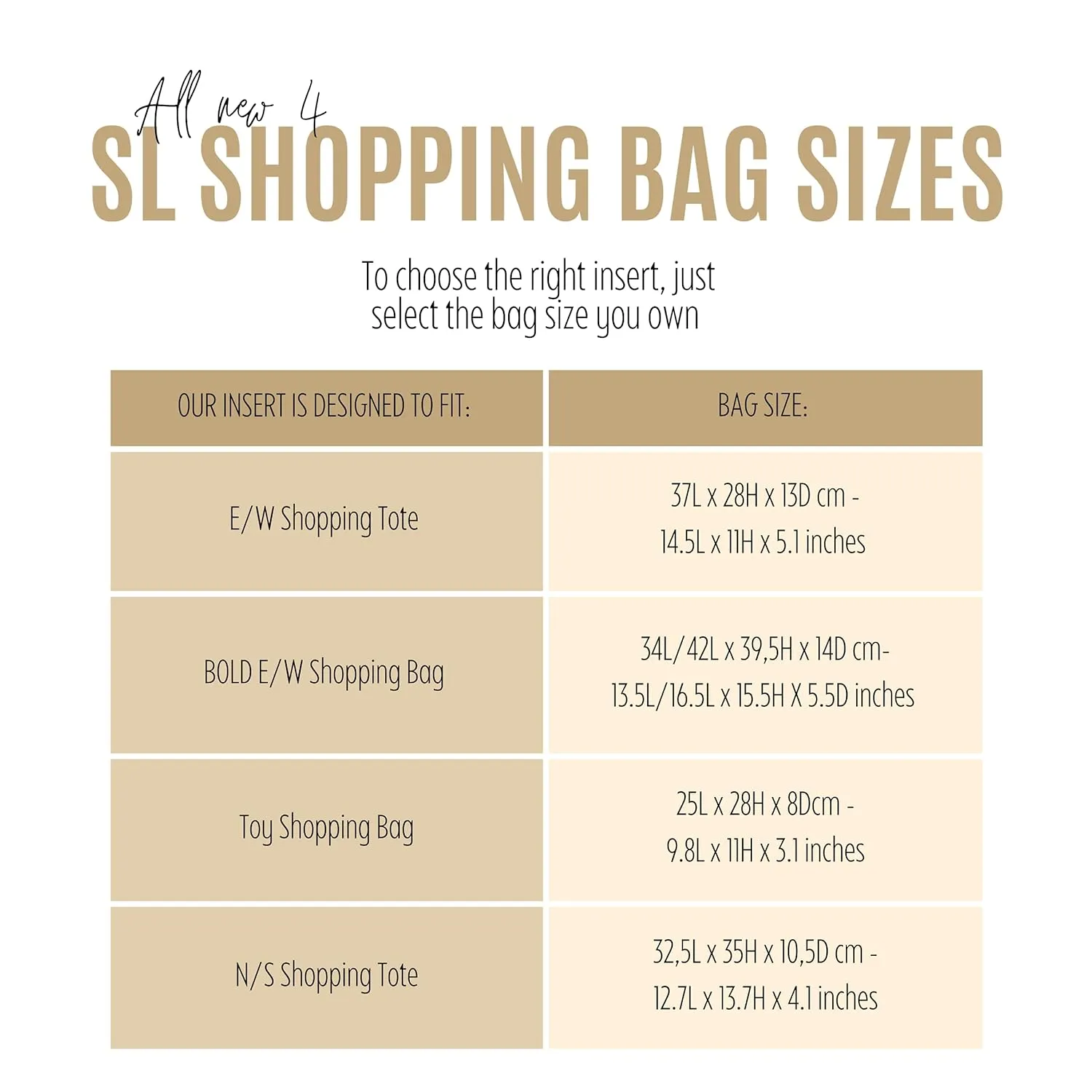Purse Organizer for Laurent East West Shopping Tote Insert, Laurent East West Tote Organizer, Handmade 3mm Premium Felt Snug Sturdy Gold Zipper (For E/W Shopping Tote, Tea)