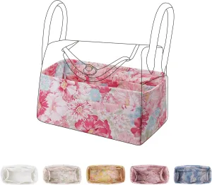 Purse Organizer Insert for Lindy 19/26/30/34 bags, Lightweight Bag Shaper for Women Luxury Handbag Tote, Soft Inner Bag Organizer(LD19, Blooming)