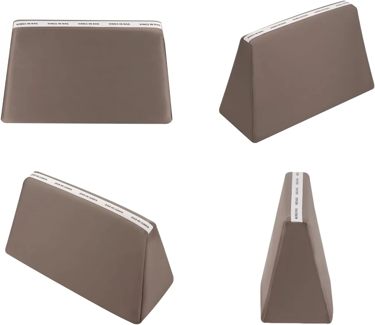 Purse Pillow Insert Compatible with Kelly Bags, Handbag Filler with Soft Satins for Luxury Bags, Soft Purse Inner Pillow with Memory Foam for Handbag Storage (Etoupe Grey, KE 28 Sellier)