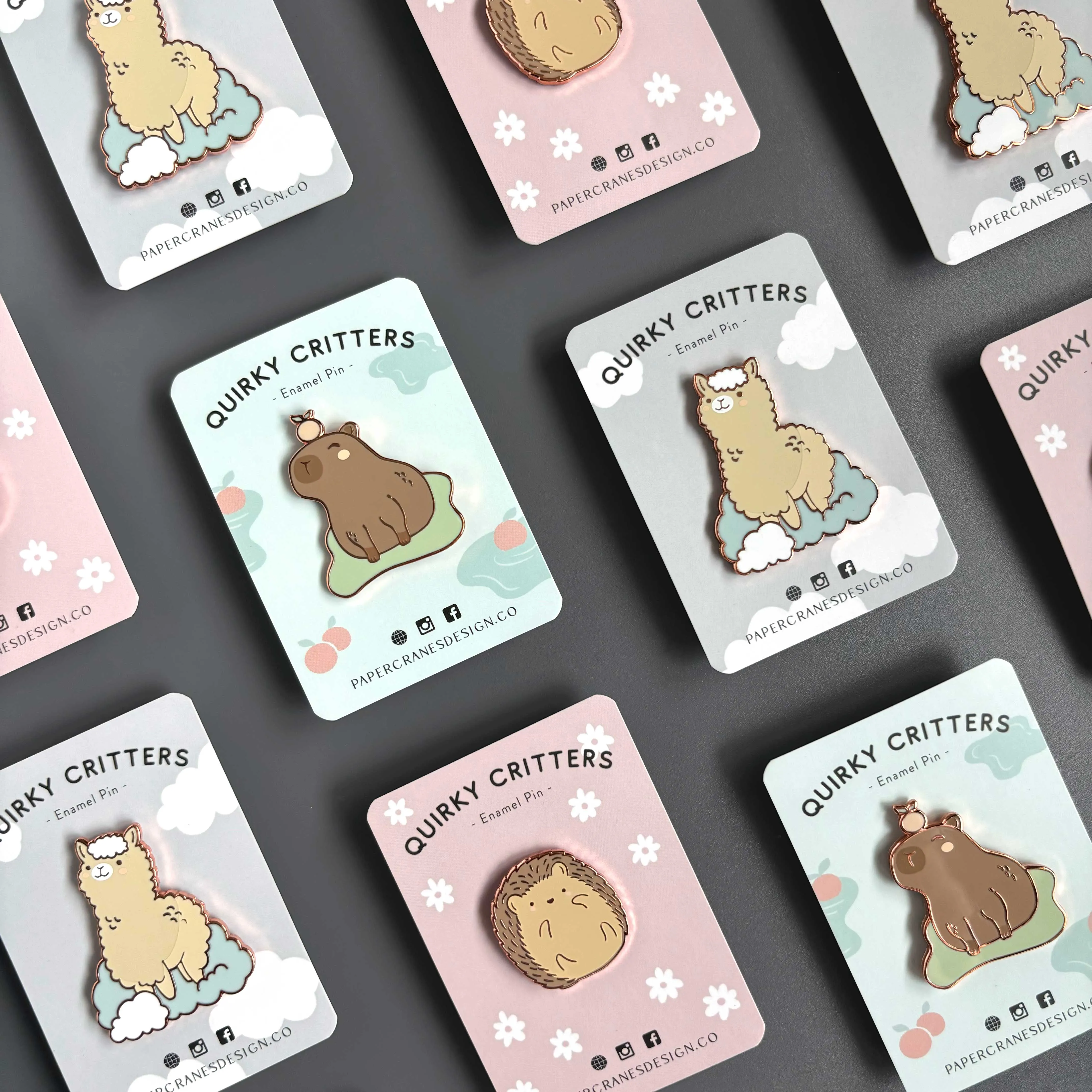 Quirky Critters Enamel Pin | Alpaca