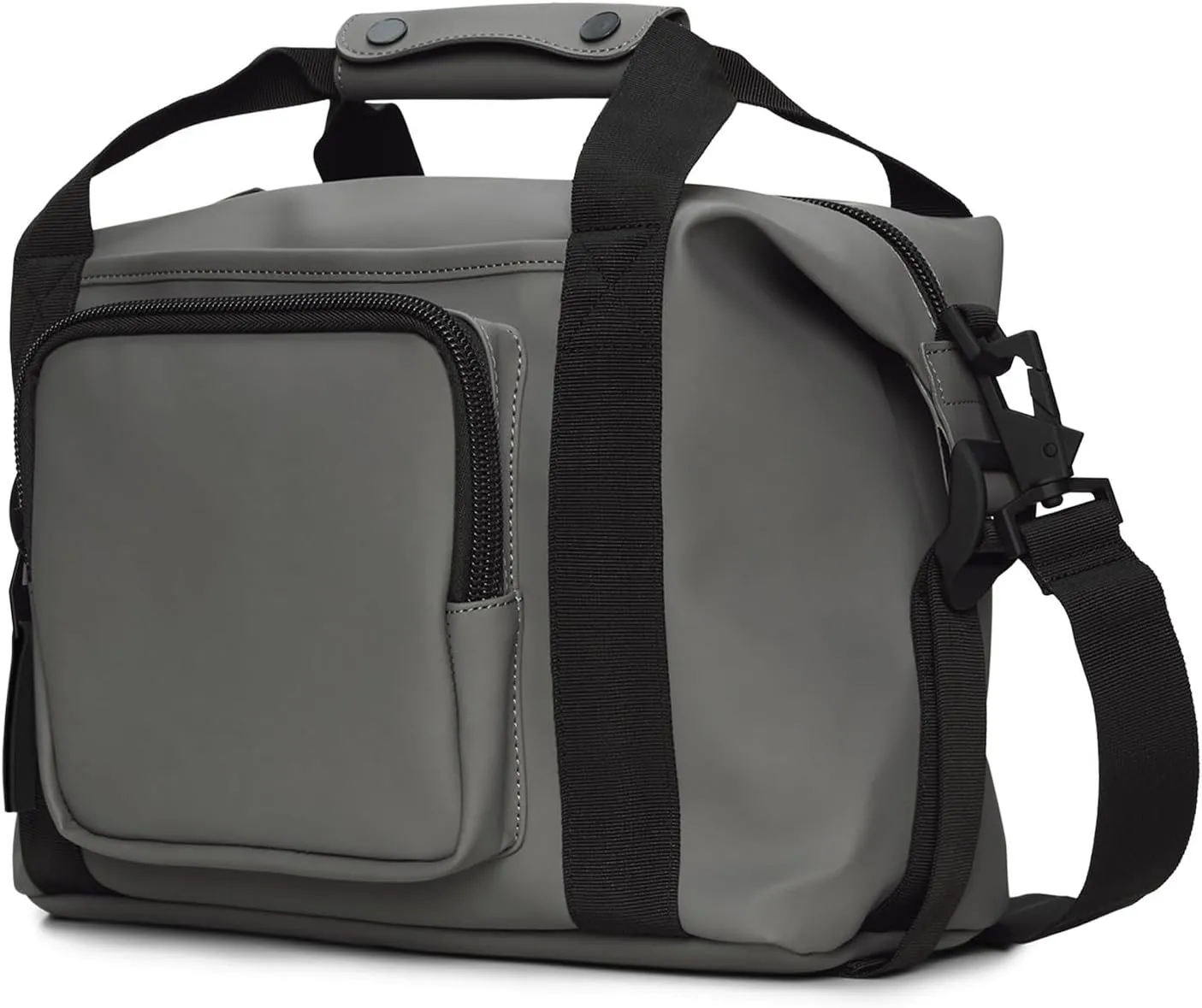 RAINS Texel Kit - Waterproof Utility Bag for School or Work, Multiple Storage Options, Shoulder & Crossbody, Fits Telescopic Handle Suitcases (Grey)