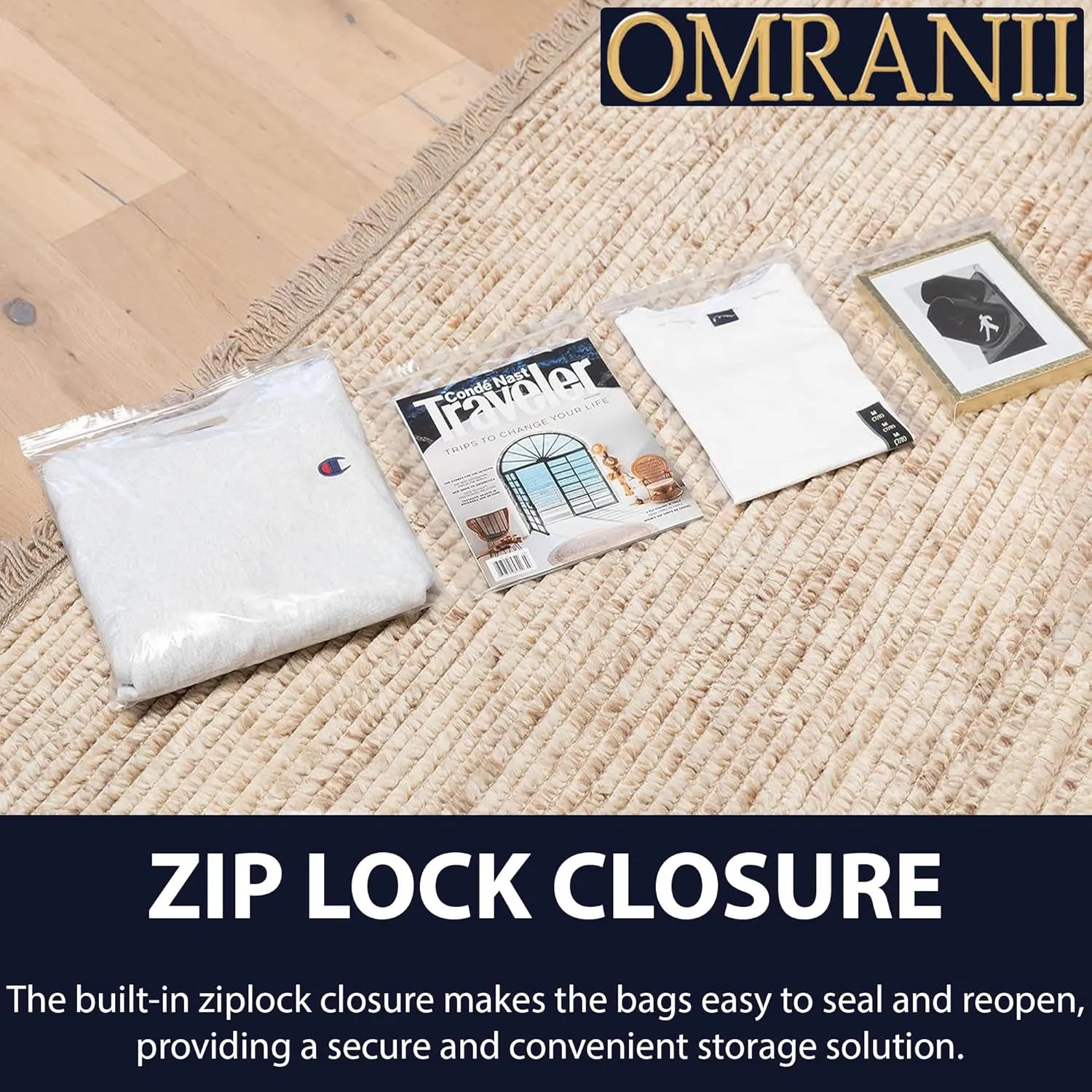 Reclosable Hang Hole Zip Poly Bags, 4Mil 4" X 6" & 1000 Bags | LDPE Material, Clear Plastic with Resealable Lock Seal Zipper | Resealable Zip Top Lock For Travel, Storage, Packaging & Shipping