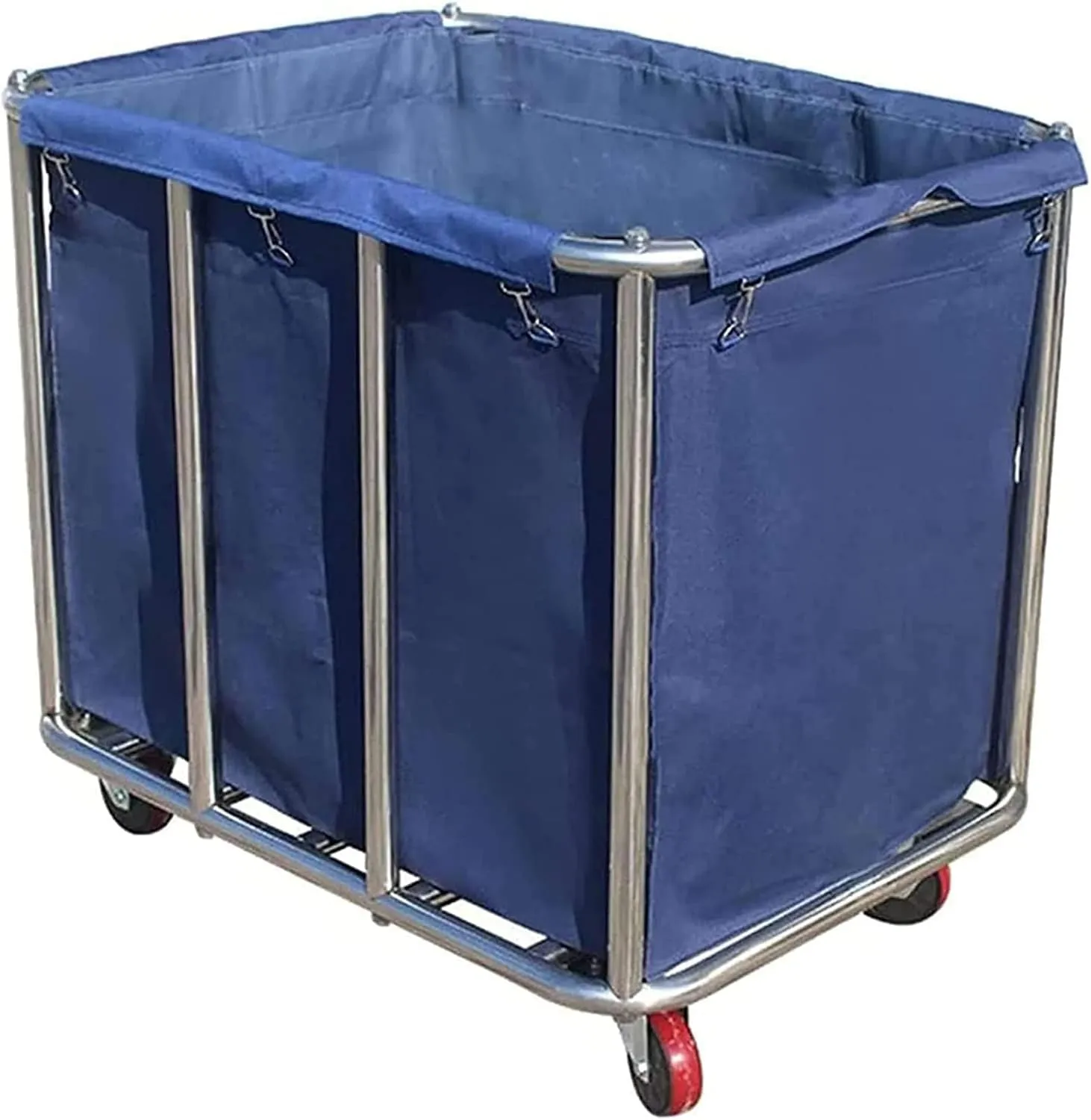 Removable Waterproof Liner Bag, Replacement Laundry Cart Liner Bag, Oxford Cloth Storage Bags, Large Thickened Waterproof Oxford Cloth Bags for Clothes Or Toy Organizer Storage Cart(Blue-rectangular)