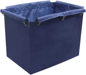 Removable Waterproof Liner Bag, Replacement Laundry Cart Liner Bag, Oxford Cloth Storage Bags, Large Thickened Waterproof Oxford Cloth Bags for Clothes Or Toy Organizer Storage Cart(Blue-rectangular)