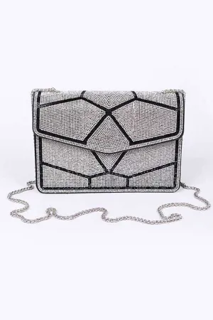 Rhinestone Iconic Crossbody Shoulder Bag
