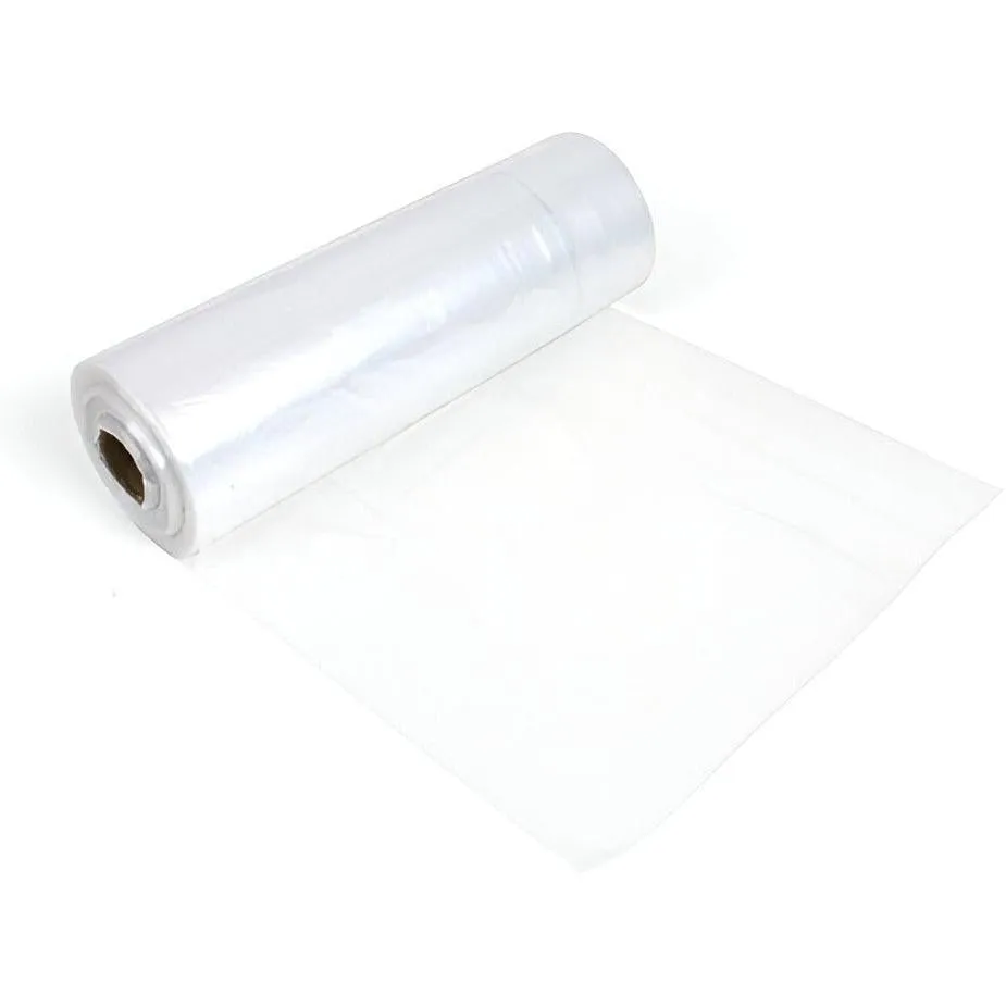 Ritesource - 14" x 20" 1.3 Mil 15 lbs Clear Roll Bags, 2rl/cs, 100cs/sk - C14205X