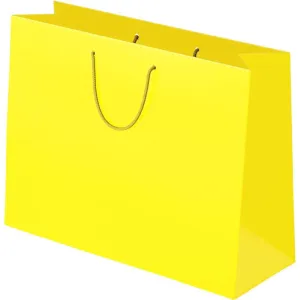 RiteSource - 9" x 6" x 18" Yellow Shopping Bag, 2000/Cs - 050042 (Special Order Item)