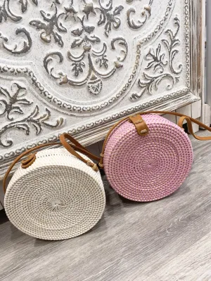 Round Rattan Bag