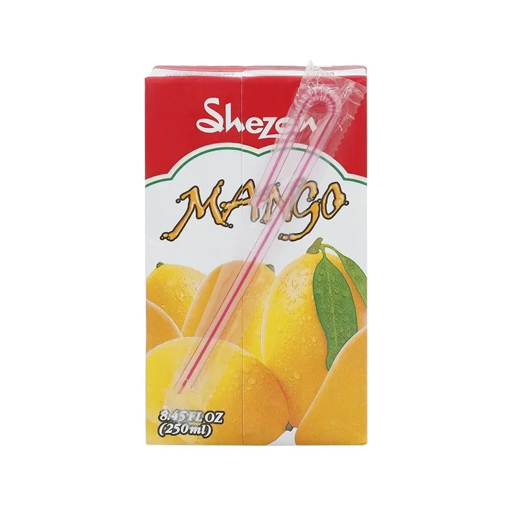 Shezan Mango Fruit Drink 250ml (8.45 Fl Oz) | Pack of 12 | Authentic Flavor and Luxurious Smoothness | Vibrant Flavor | Healthy and Delightful | Tetra Pack