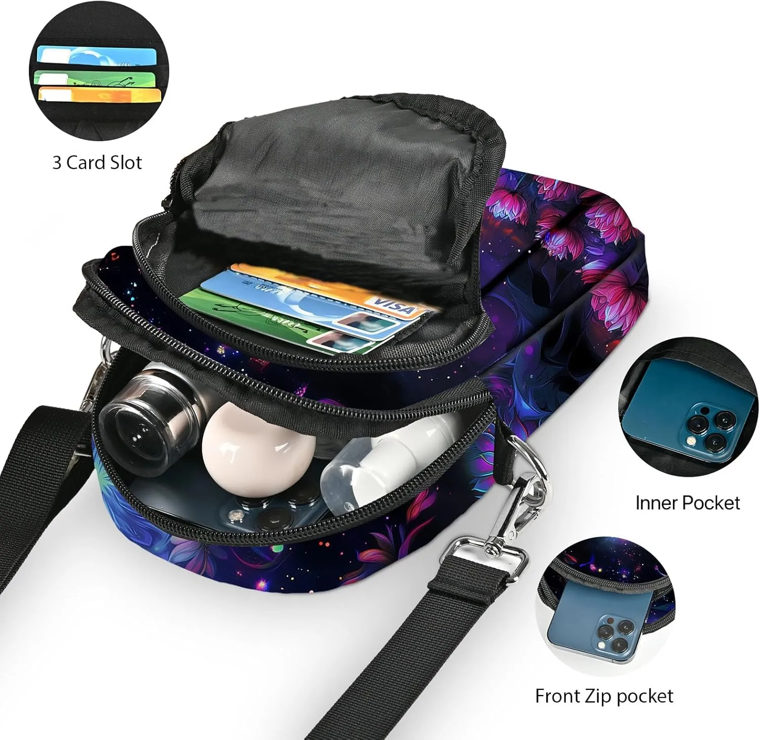 Small Crossbody Bag for Women Cell Phone Purse with Adjustable Strap Shoulder Purse Travel Wallet Bag