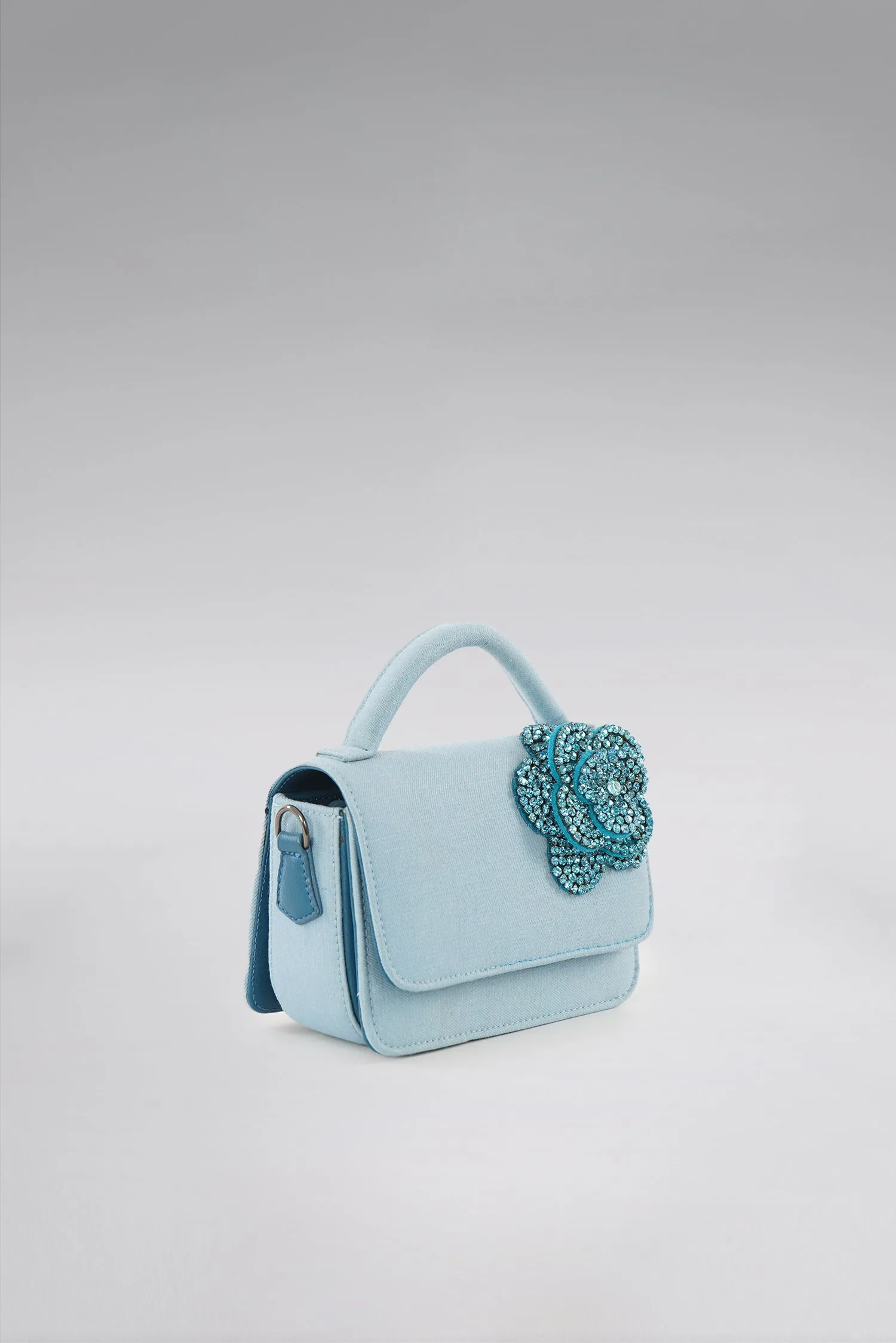 Small Lucy Denim Boxer tote