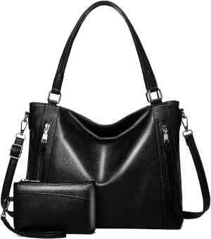 Soft Vegan Leather Large Hobo Crossbody Bags for Women, Tote Handbag for Travel Work, Ladies Satchel Purses Pocketbook