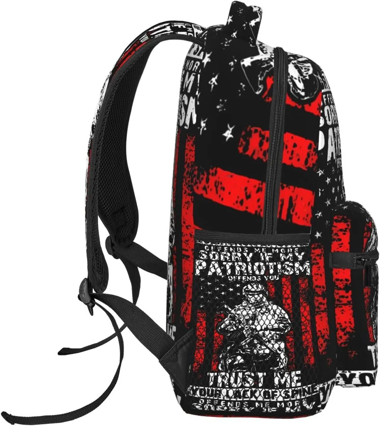 Sorry If My Patriotism Offends You Backpack Casual Laptop Backpack Lightweight Double Shoulder Bag Travel Daypack For Women Men