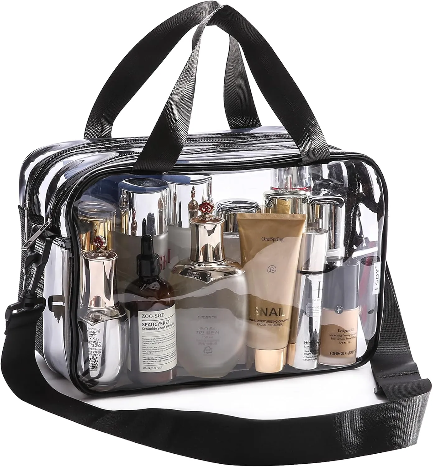 Stadium Approved Clear Bags for Women - Clear Tote Bag for Stadium, Concert Bag, Makeup Organizer, Transparent Wash Bag
