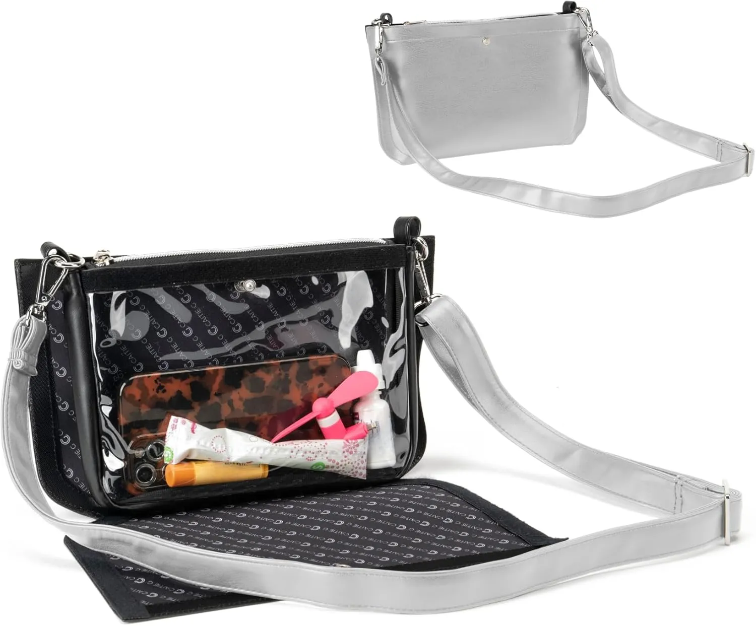 Stadium Bag Full Set - Clear Bag with Removable Outer Wrap, Stadium Approved Clear Bag for Concerts, Sports, Events
