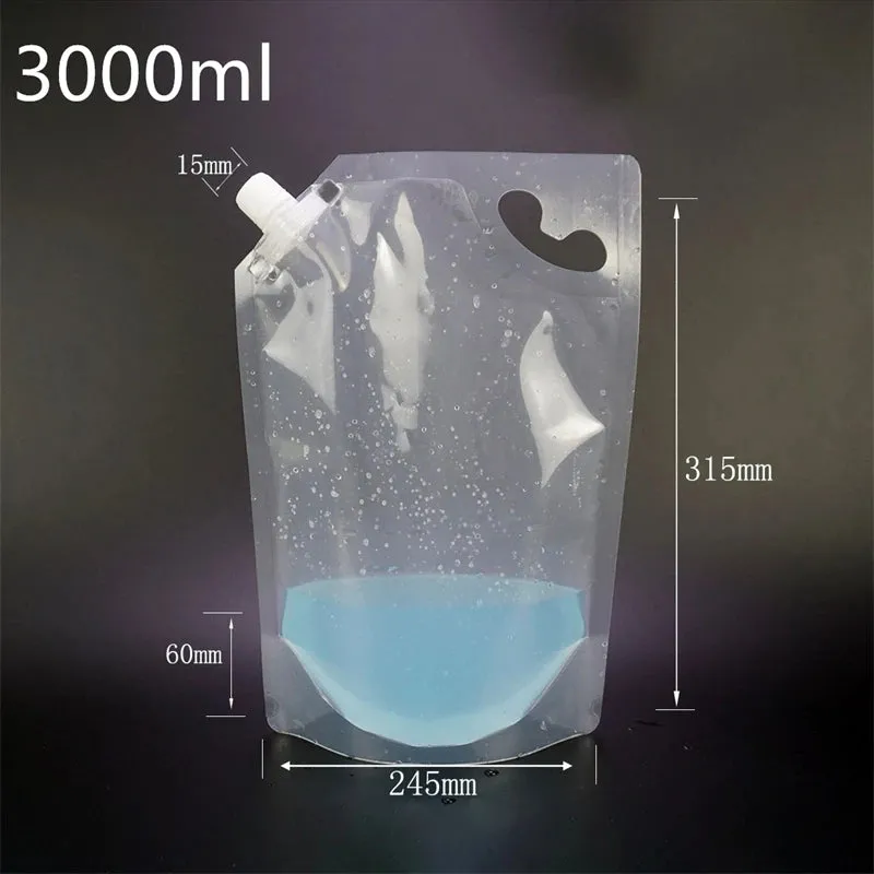 StoBag Transparent Liquid Nozzle Bags