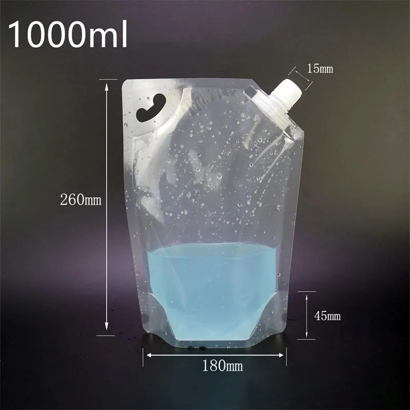 StoBag Transparent Liquid Nozzle Bags