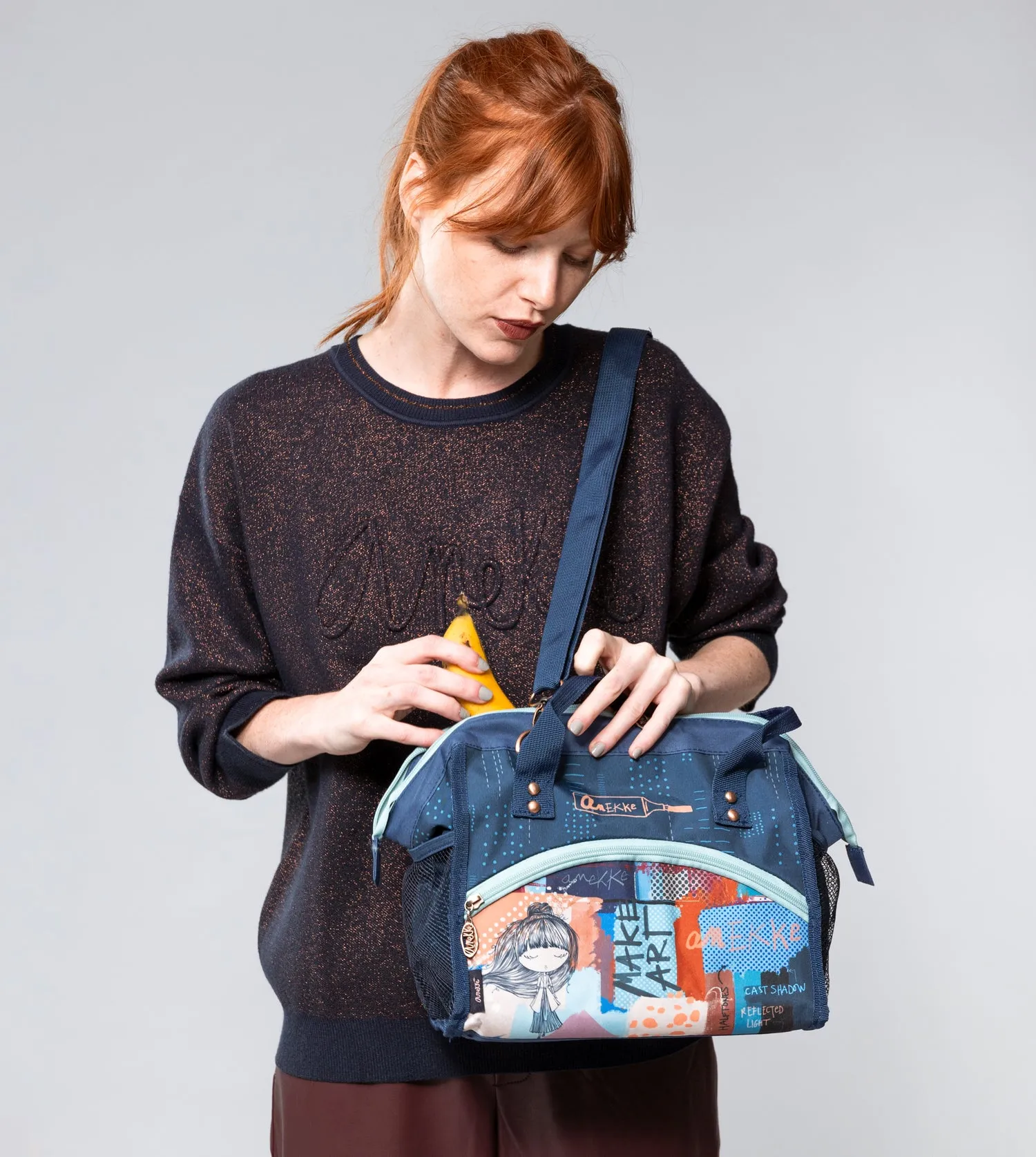 strap shoulder Price drop bag Contemporary with food Customer-friendly