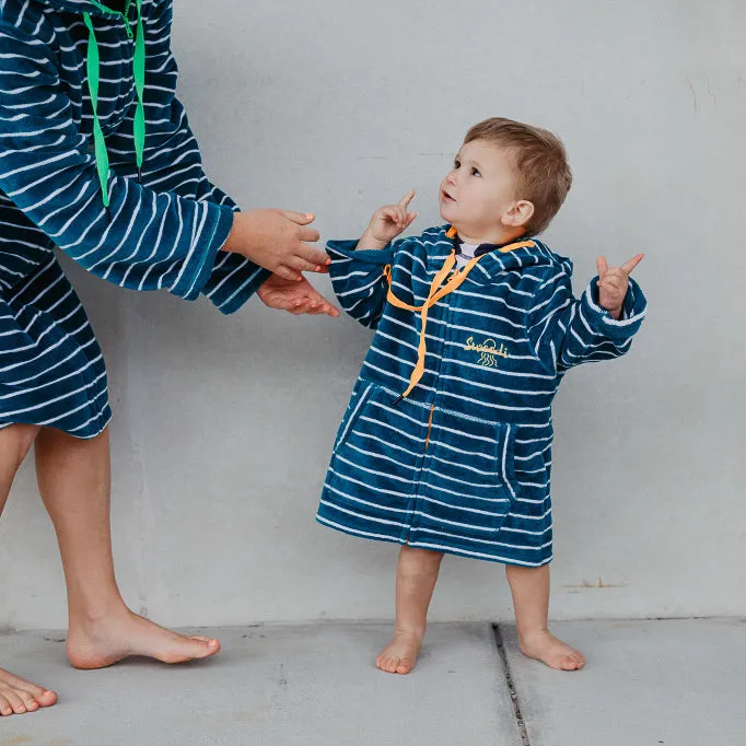 Swim Hoodie Turquoise Waters with Citrus Trim - Babies   Tots
