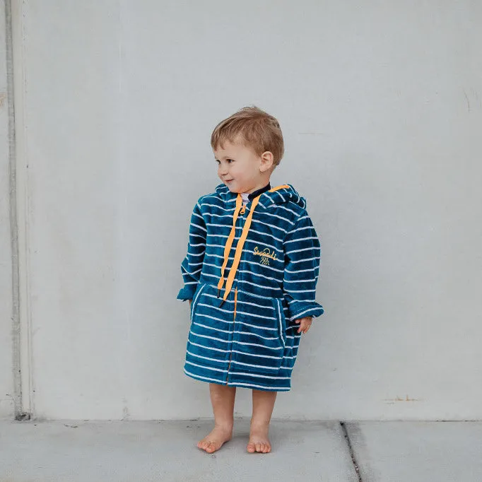 Swim Hoodie Turquoise Waters with Citrus Trim - Babies   Tots