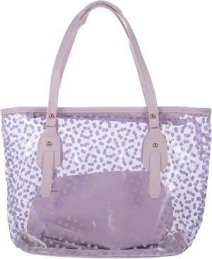 TENDYCOCO Jelly Beach Bag Tote for Women with Zipper Summer Beach Bags Clear Tote