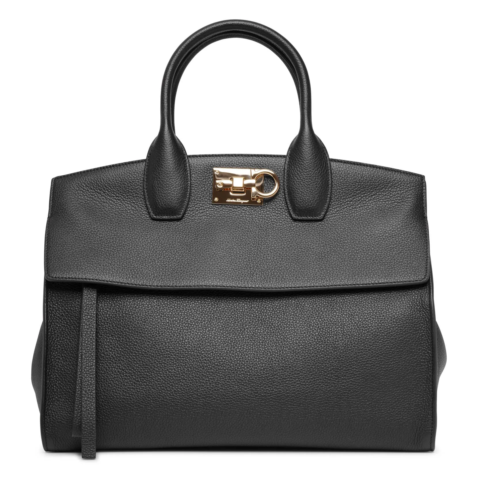 The Studio Soft black leather bag