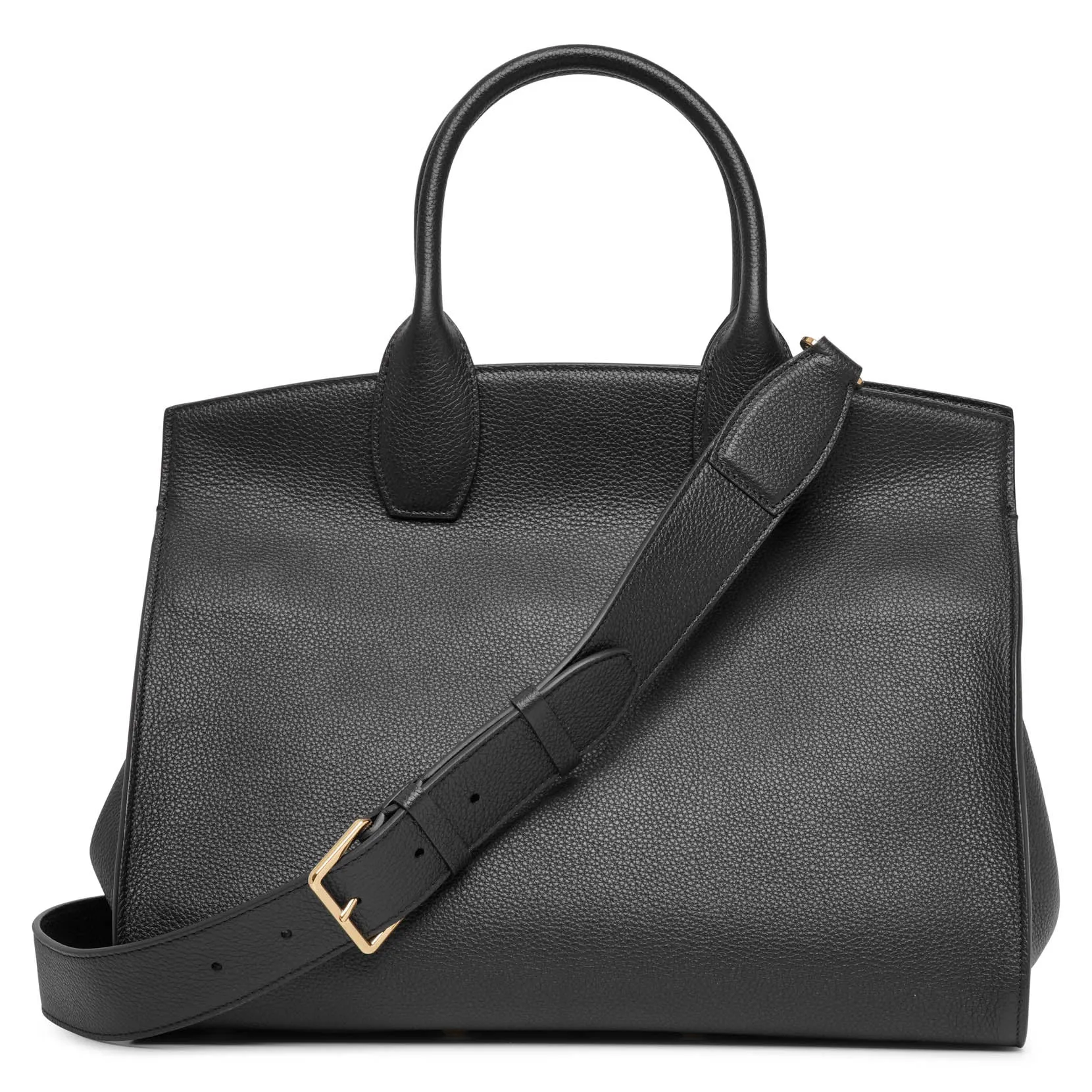 The Studio Soft black leather bag