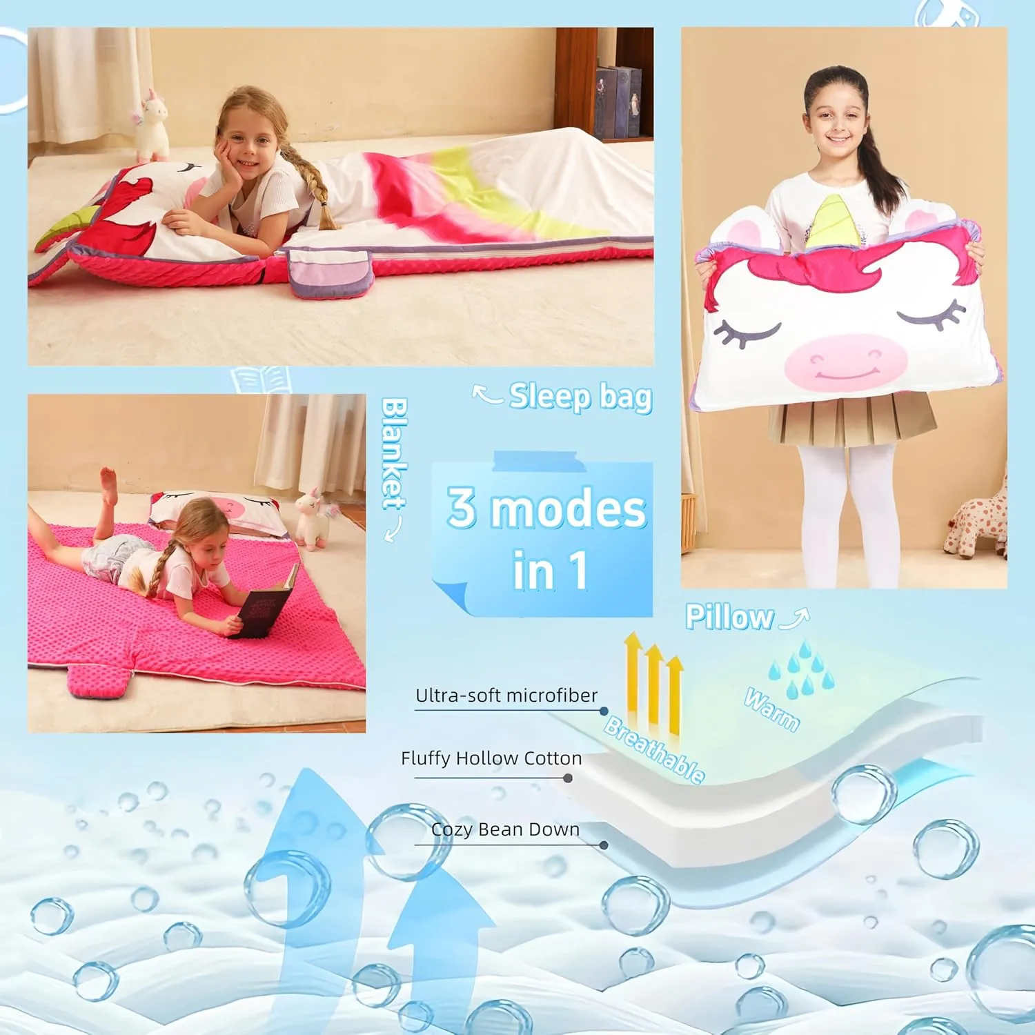 Toddler Nap Mat for Kids Sleeping Mat Napping Mats Slumber Bags Foldable and Portable for Boys Girls Kindergarten Daycare Travel Camping